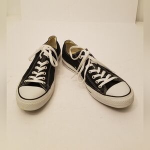 Converse All Star Core Ox Low Top Sneakers Black White Size Men 11 Women's 13